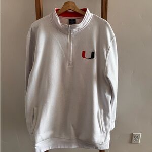 University of Miami Quarter Zip XXL